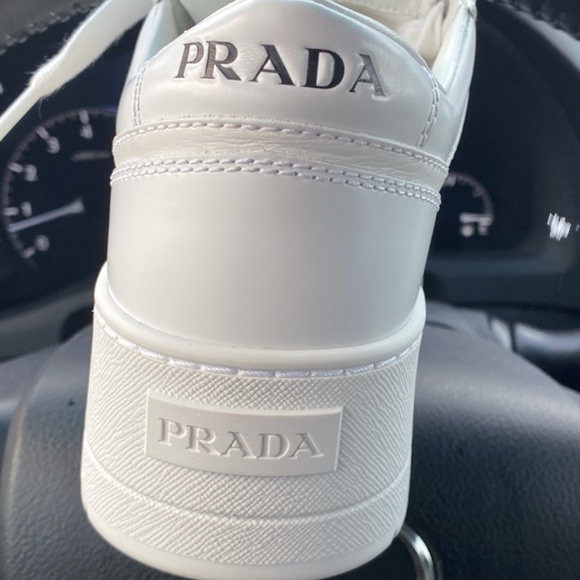 Prada PRAX 01 Low-Top Leather Sneakers - Picture 2 of 7